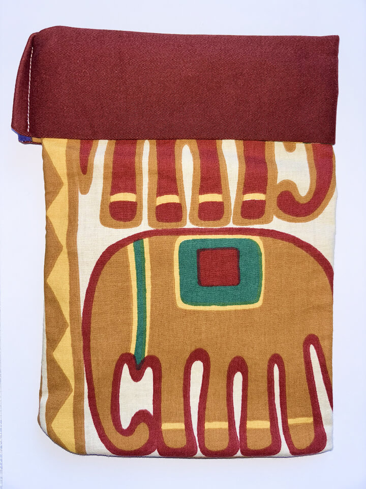 Pochette livre de poche upcyclée vague