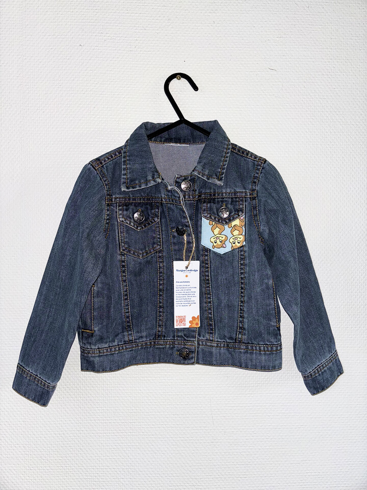 Veste en jean enfant Bambi
