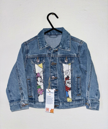 Veste en jean enfant Mickey Margaux redesign