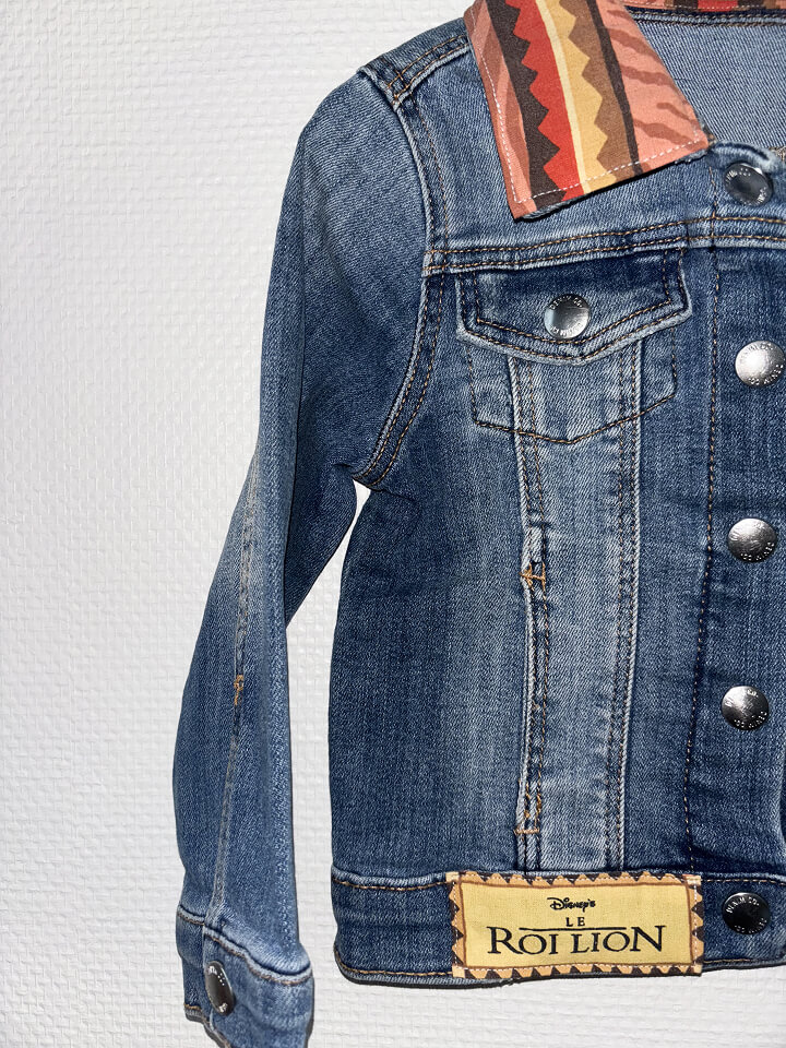 Veste en jean enfant Roi lion