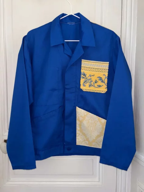 Bleu de travail jaune