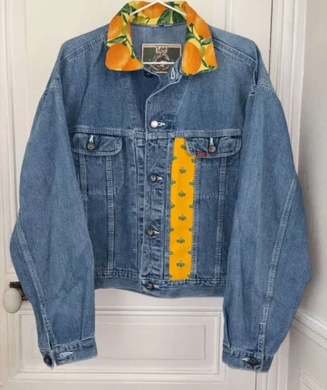 Veste en jean citron Margaux redesign