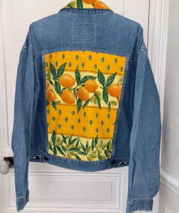 Veste en jean citron Margaux redesign