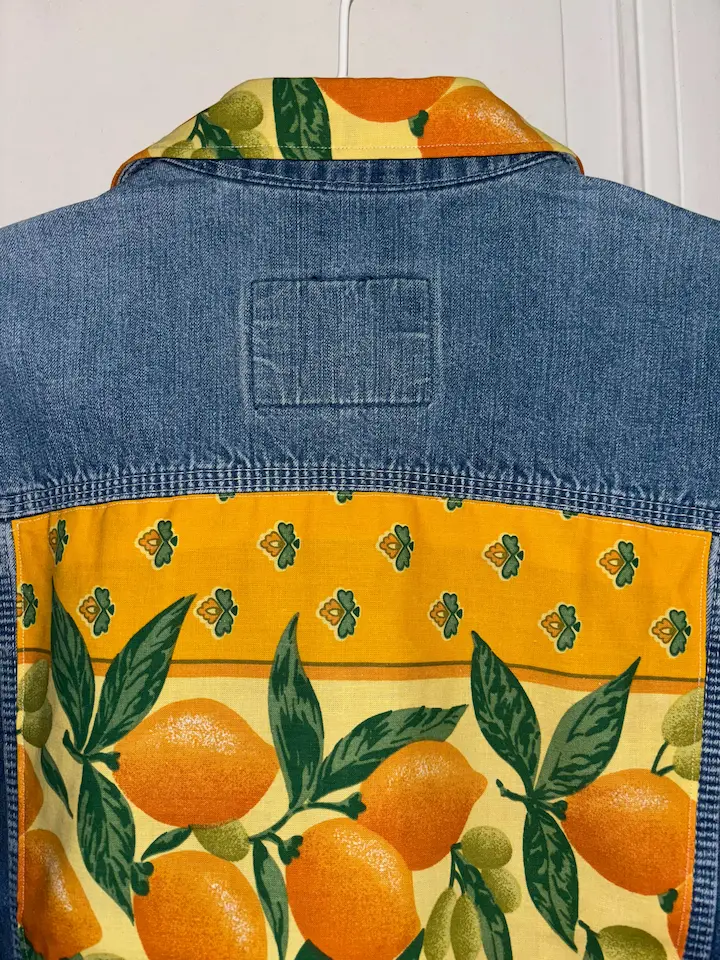 Veste en jean citron Veste en jean citron