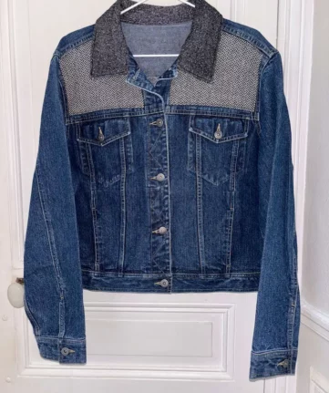 Veste jean paillette Margaux redesign