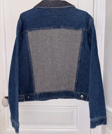 Veste jean paillette Margaux redesign