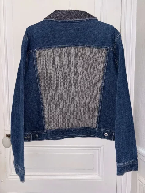 Veste en jean paillettes