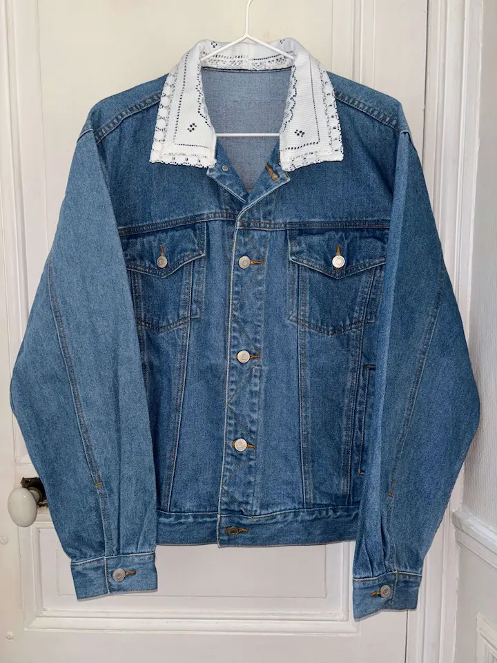 Veste en jean romance