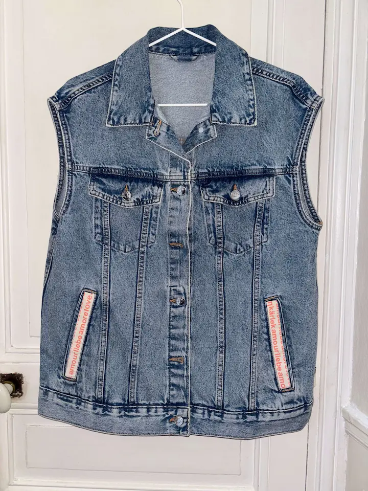 Veste en jean love