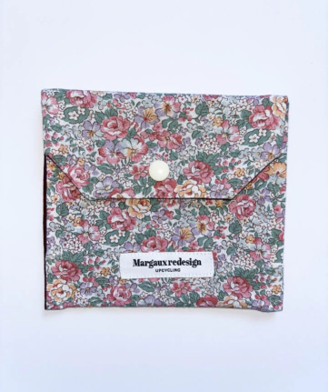 Pochette fleurs rose Margaux redesign