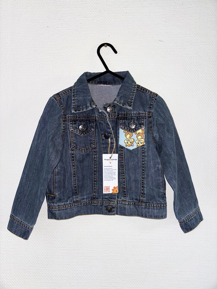 Veste en jean enfant Bambi