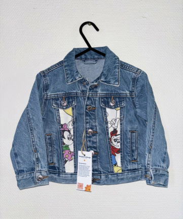 Veste en jean enfant Mickey Margaux redesign