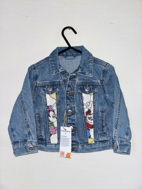 Veste en jean enfant Mickey