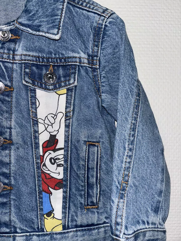 Veste en jean enfant Mickey
