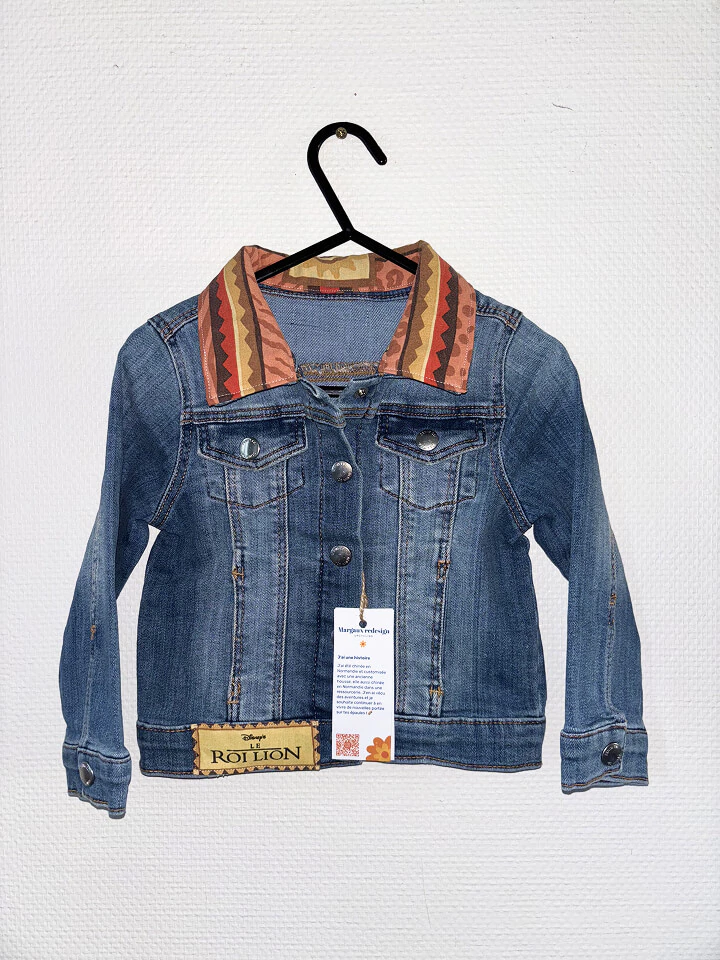 Veste en jean enfant Roi lion